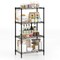 4-Tier Heavy Duty Metal Shelving Unit Adjustable Wire Rack 600 lbs Black